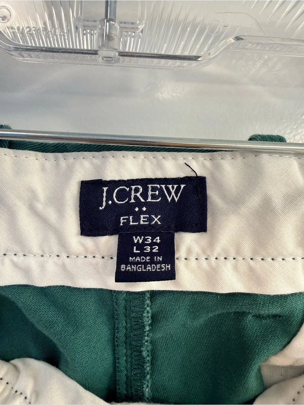 J. Crew Deep Green Chino Pants